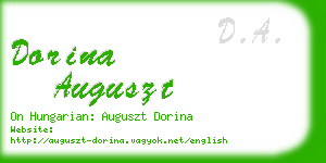 dorina auguszt business card